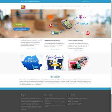 Site prezentare distributie incarcare electronica